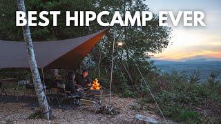 Camping at the Best Hipcamp with Snow Peak TTA Cooking Korean Food | Airstream Basecamp