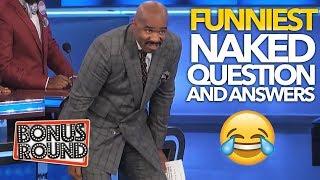 NAKED... Questions & Answers On CELEBRITY Family Feud USA