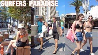 [4k] Explore Surfers Paradise Tuesday 27 August 2024 | Gold Coast | Queensland | Australia