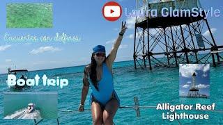 PASEO EN MI BOTE DE MIAMI A ISLAMORADA ️/ ENCUENTRO CON DELFINES / ALLIGATOR REEF 🪸