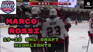 Marco Rossi 19-20 OHL Draft Highlights