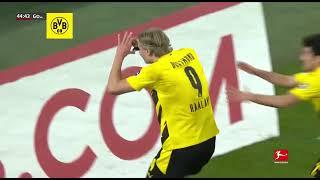 Gol de Haaland de chilena - Borussia Dortmund VS Schalke 04