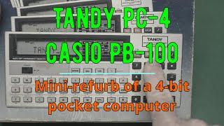 Tandy PC-4 (Casio PB-100). Mini refurb of a 4-bit pocket computer.