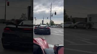 C8 Corvette Z06 with high flow cats and AWE exhaust sounding 