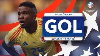 GOL de Jhon CÓRDOBA | Colombia 5-0 Panamá | CONMEBOL Copa América USA 2024™