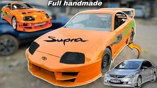 Installing steering wheel in our toyota supra mk4 | full handmade toyota supra mk4