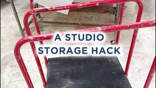 A studio storage hack…