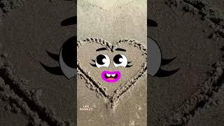 Life Doodles | Heart in the sand  #lifedoodles #shorts #animation #doodles #funny