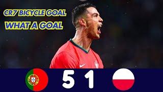 CRISTIANO RONALDO BICYCLE GOAL - Portugal 5-1 Poland - Highlights CR7 GOAT