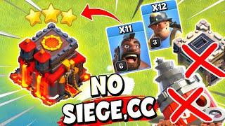 TH10 No Siege No Cc Troops Attack Strategy | Th10 Hybrid Attack Strategy 2024 (Clash of Clans)