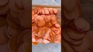 Crispy Parmesan Thyme Sweet Potato Stacks