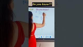 did you know?? #maths #mathsscam #viral #mathstricks