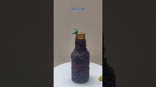 Unique Bottle Art with Rice #shorts #shortsvideo #youtubeshorts #viralshorts #Diy #Aruna'sMagazine