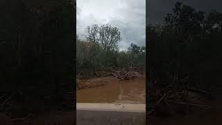 Crossing the Jackson bridge after hurricane Helene #fypシ゚viral #hurricane #trending #tennessee