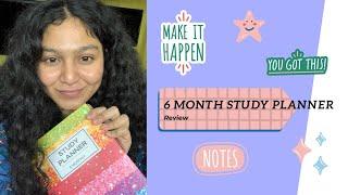 6 month Study planner review | Planner review |