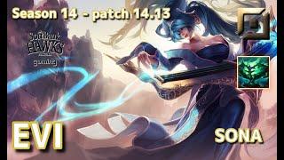 【JPサーバー/C1】SHG Evi ソナ(Sona) VS ヨネ(Yone) TOP - Patch14.13 JP Ranked【LoL】