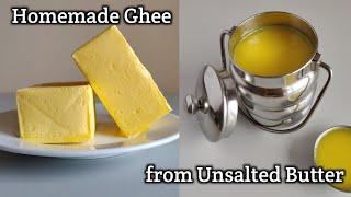 #gheefromunsaltedbutter | How to make ghee from Unsalted Butter | Homemade Ghee | Vibha's Kitchen