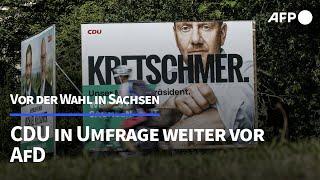 Sachsen-Wahl: CDU in Umfrage weiter vor AfD | AFP