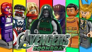 Avengers Doomsday characters as Lego minifigures
