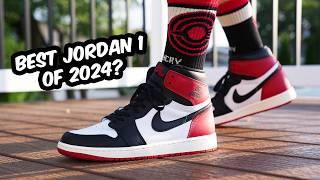 Air Jordan 1 BLACK TOE Reimagined 2024 REVIEW & On Feet