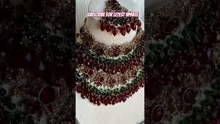 Top bridal jewellery set #bridal #bridejewelry #jewelry #greenjewelry #newjewellery #bollywood