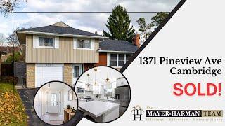 1371 Pineview Avenue, Cambridge | SOLD!