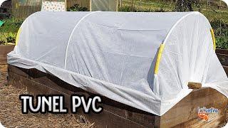 how to make a pvc micro tunnel for the garden - mini greenhouse