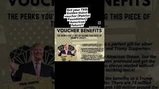TRB Red Voucher  – President Donald Trump https://tinyurl.com/TRBTICKET #donaldtrump #american