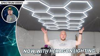 My Dream Garage Build // Part 2 // Hexagon Lights // Electrics // Garage Door