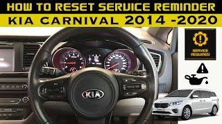 KIA CARNIVAL SERVICE REMINDER RESET