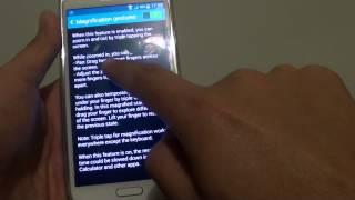 Samsung Galaxy S5: How to Enable/Disable Magnification Gestures