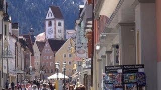 Füssen / East Allgaeu city views / Bavaria HD