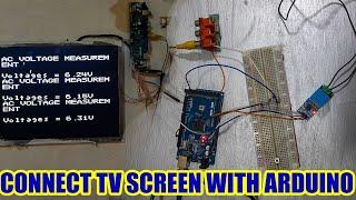 how to make TV using arduino || TVout || control TV using arduino