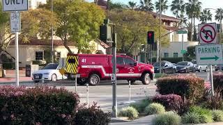 Culver City fire department battalion 41 responding