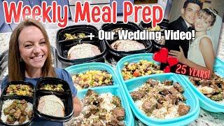 Healthy Food for the Week & Peek at Our Wedding 25 Years Ago️