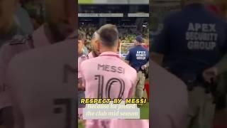 Respect moment in football by #messi #respect