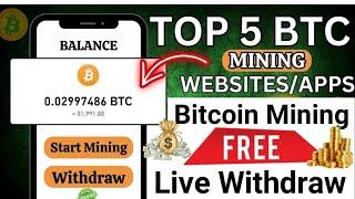 TOP Free 5 Bitcoin Mining Apps/Websites For Android and IOS!  | Noman Fida