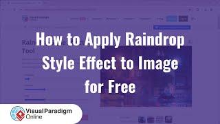 How to Apply Raindrop Style Effect to Image for Free