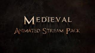 Medieval Fantasy Theme Stream Overlay Package - Gold Stream Pack