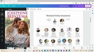 Create a Family Tree with Canva for your Characters #writingtips