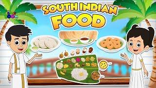 SOUTH INDIAN FOOD | IDLI DOSA | Sadya Meal | Kids vocabulary | Puntoon Classroom