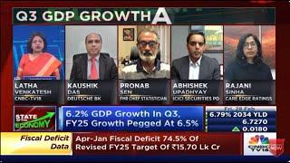 CNBC TV18 Latha Venkatesh GDP Growth | Rajani Sinha | CareEdge Chief Economist