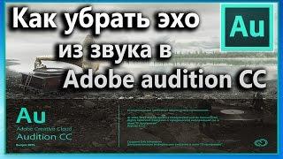 Как убрать эхо из звука в  Adobe audition CC