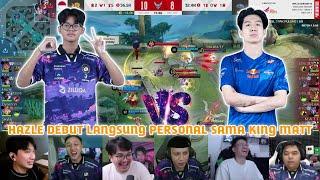 REACTION DEBUT HAZLE LANGSUNG PERSONALIN KING MATT!! KING MATT JADI KELINCI PERCOBAAN HAZLE!!