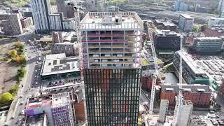 One Port Street construction drone footage - October 2024