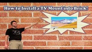 How to Mount a Samsung 55" TV to brick