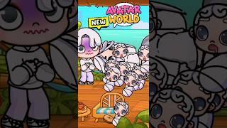 Avatar World New Roleplay Beach Wedding Baby Albino #avatarworld #pazu #pazugames #shorts