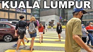 Walking from Bukit Bintang to Saloma Bridge Kuala Lumpur | Malaysia Walk