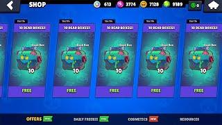 UPDATE FREE 10 DEAD MEGA BOXES!! LEGENDARY GIFTS!! BRAWL STARS NEW UPDATE!!