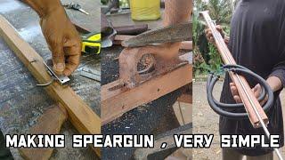 how to make simple speargun, easy model but powerful